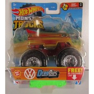 2021 Hot Wheels Monster Trucks #29/75 VOLKSWAGEN DRAG BUS 1/5 - SHIPS ASAP!!!